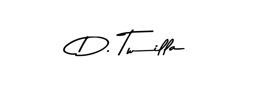 The best way (Asem Kandis PERSONAL USE) to make a short signature is to pick only two or three words in your name. The name D. Twilla include a total of six letters. For converting this name. D. Twilla signature style 9 images and pictures png