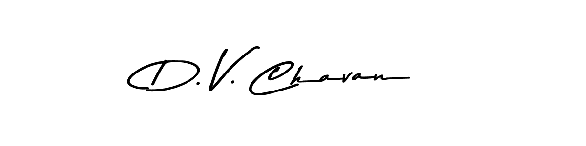 Create a beautiful signature design for name D. V. Chavan. With this signature (Asem Kandis PERSONAL USE) fonts, you can make a handwritten signature for free. D. V. Chavan signature style 9 images and pictures png