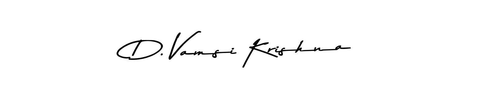 Make a beautiful signature design for name D. Vamsi Krishna. With this signature (Asem Kandis PERSONAL USE) style, you can create a handwritten signature for free. D. Vamsi Krishna signature style 9 images and pictures png