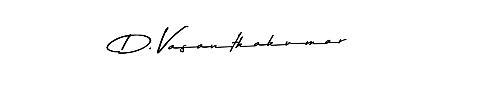 Similarly Asem Kandis PERSONAL USE is the best handwritten signature design. Signature creator online .You can use it as an online autograph creator for name D. Vasanthakumar. D. Vasanthakumar signature style 9 images and pictures png