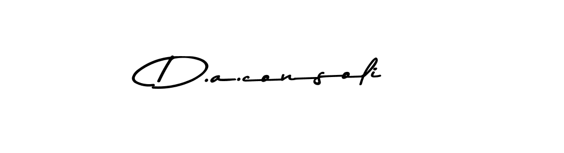 D.a.consoli stylish signature style. Best Handwritten Sign (Asem Kandis PERSONAL USE) for my name. Handwritten Signature Collection Ideas for my name D.a.consoli. D.a.consoli signature style 9 images and pictures png