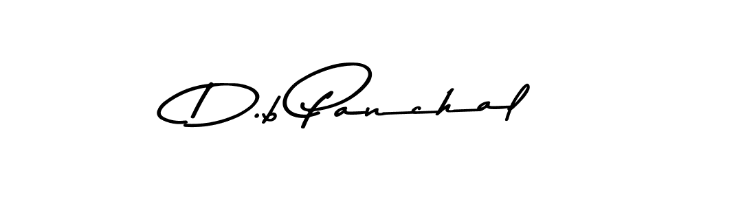 How to make D.b Panchal name signature. Use Asem Kandis PERSONAL USE style for creating short signs online. This is the latest handwritten sign. D.b Panchal signature style 9 images and pictures png