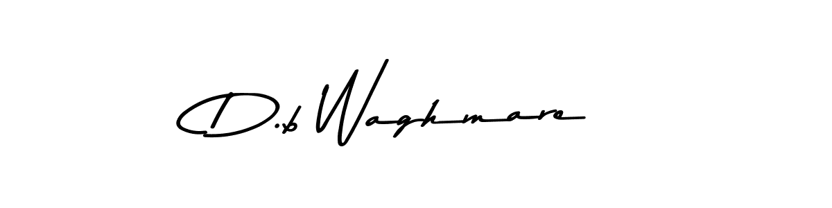 Asem Kandis PERSONAL USE is a professional signature style that is perfect for those who want to add a touch of class to their signature. It is also a great choice for those who want to make their signature more unique. Get D.b Waghmare name to fancy signature for free. D.b Waghmare signature style 9 images and pictures png