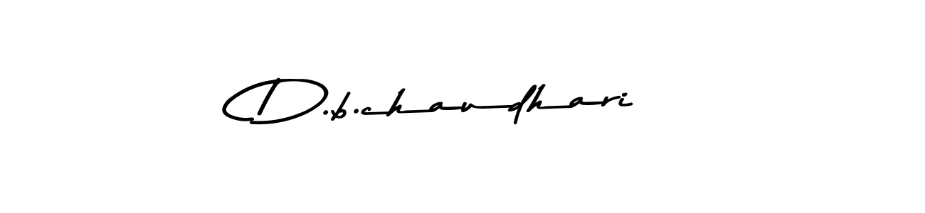 Design your own signature with our free online signature maker. With this signature software, you can create a handwritten (Asem Kandis PERSONAL USE) signature for name D.b.chaudhari. D.b.chaudhari signature style 9 images and pictures png