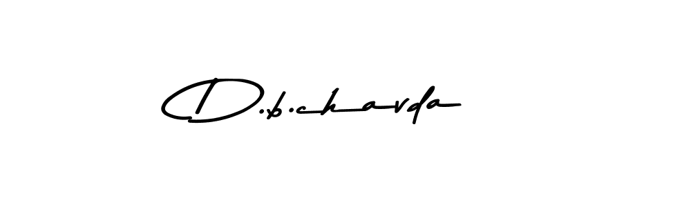 Also we have D.b.chavda name is the best signature style. Create professional handwritten signature collection using Asem Kandis PERSONAL USE autograph style. D.b.chavda signature style 9 images and pictures png