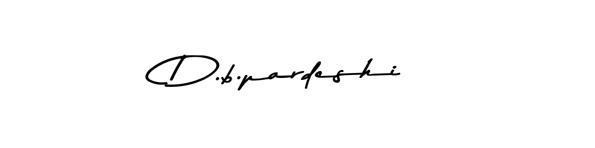 You should practise on your own different ways (Asem Kandis PERSONAL USE) to write your name (D.b.pardeshi) in signature. don't let someone else do it for you. D.b.pardeshi signature style 9 images and pictures png