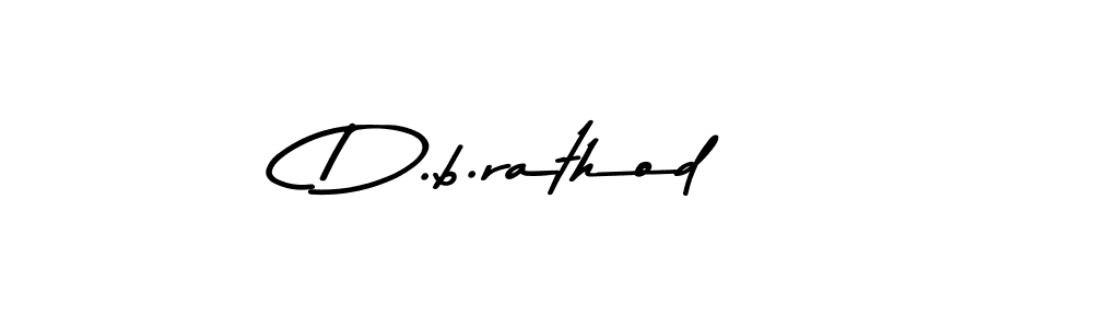How to make D.b.rathod signature? Asem Kandis PERSONAL USE is a professional autograph style. Create handwritten signature for D.b.rathod name. D.b.rathod signature style 9 images and pictures png