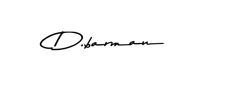 Create a beautiful signature design for name D.barman. With this signature (Asem Kandis PERSONAL USE) fonts, you can make a handwritten signature for free. D.barman signature style 9 images and pictures png