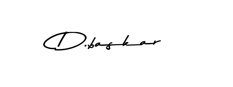 Create a beautiful signature design for name D.baskar. With this signature (Asem Kandis PERSONAL USE) fonts, you can make a handwritten signature for free. D.baskar signature style 9 images and pictures png