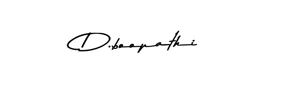 Design your own signature with our free online signature maker. With this signature software, you can create a handwritten (Asem Kandis PERSONAL USE) signature for name D.boopathi. D.boopathi signature style 9 images and pictures png