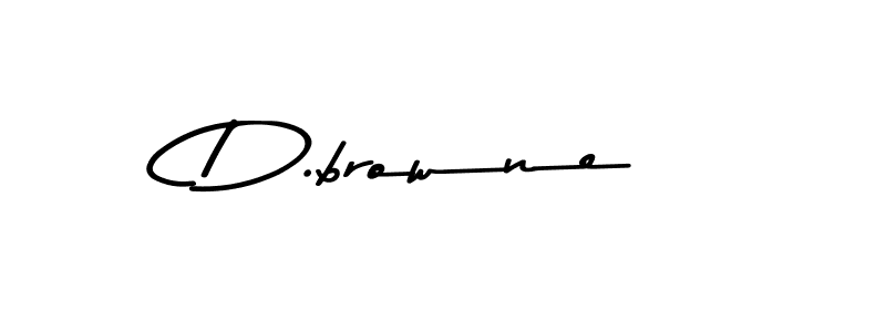 How to make D.browne signature? Asem Kandis PERSONAL USE is a professional autograph style. Create handwritten signature for D.browne name. D.browne signature style 9 images and pictures png