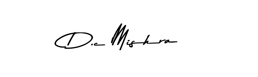 Design your own signature with our free online signature maker. With this signature software, you can create a handwritten (Asem Kandis PERSONAL USE) signature for name D.c Mishra. D.c Mishra signature style 9 images and pictures png