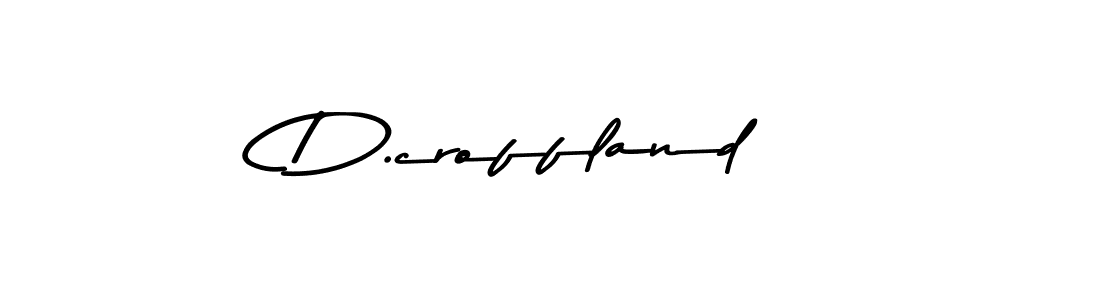 The best way (Asem Kandis PERSONAL USE) to make a short signature is to pick only two or three words in your name. The name D.croffland include a total of six letters. For converting this name. D.croffland signature style 9 images and pictures png