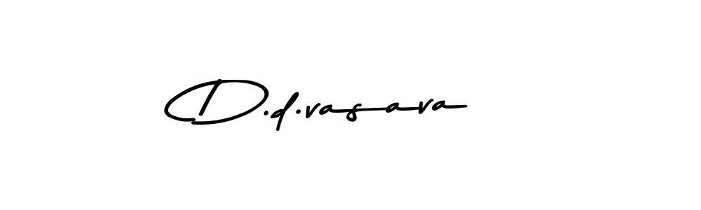 How to make D.d.vasava signature? Asem Kandis PERSONAL USE is a professional autograph style. Create handwritten signature for D.d.vasava name. D.d.vasava signature style 9 images and pictures png