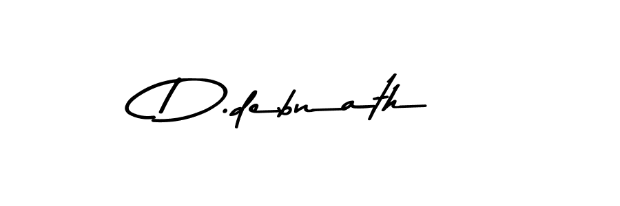 You should practise on your own different ways (Asem Kandis PERSONAL USE) to write your name (D.debnath) in signature. don't let someone else do it for you. D.debnath signature style 9 images and pictures png