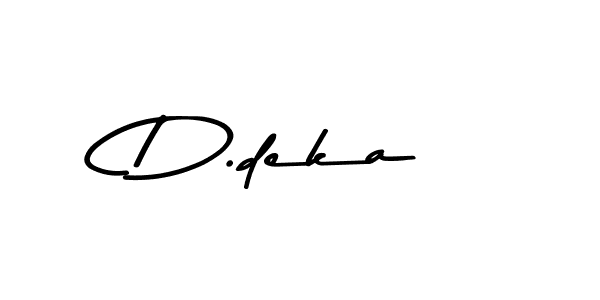 The best way (Asem Kandis PERSONAL USE) to make a short signature is to pick only two or three words in your name. The name D.deka include a total of six letters. For converting this name. D.deka signature style 9 images and pictures png