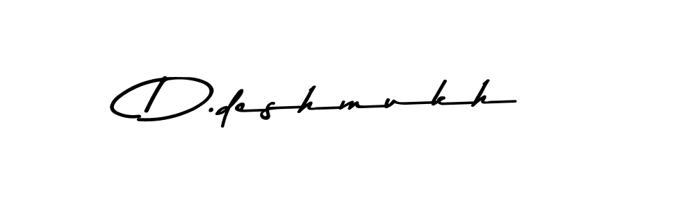 You should practise on your own different ways (Asem Kandis PERSONAL USE) to write your name (D.deshmukh) in signature. don't let someone else do it for you. D.deshmukh signature style 9 images and pictures png