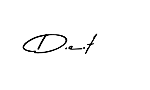 The best way (Asem Kandis PERSONAL USE) to make a short signature is to pick only two or three words in your name. The name D.e.t include a total of six letters. For converting this name. D.e.t signature style 9 images and pictures png