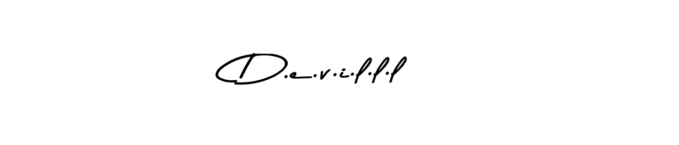 D.e.v.i.l.l.l  stylish signature style. Best Handwritten Sign (Asem Kandis PERSONAL USE) for my name. Handwritten Signature Collection Ideas for my name D.e.v.i.l.l.l . D.e.v.i.l.l.l  signature style 9 images and pictures png