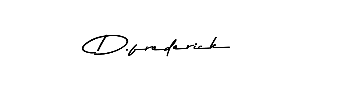 Make a beautiful signature design for name D.frederick. With this signature (Asem Kandis PERSONAL USE) style, you can create a handwritten signature for free. D.frederick signature style 9 images and pictures png