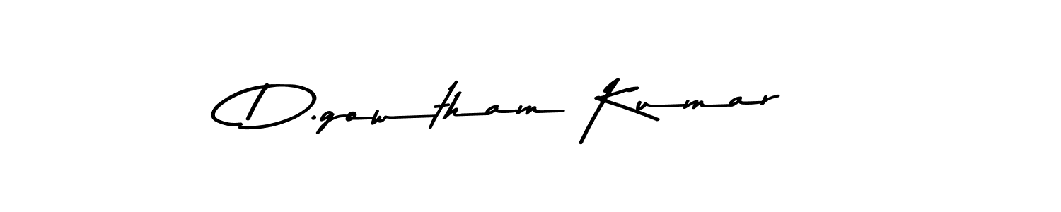 How to make D.gowtham Kumar signature? Asem Kandis PERSONAL USE is a professional autograph style. Create handwritten signature for D.gowtham Kumar name. D.gowtham Kumar signature style 9 images and pictures png