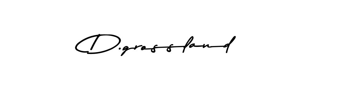 The best way (Asem Kandis PERSONAL USE) to make a short signature is to pick only two or three words in your name. The name D.grossland include a total of six letters. For converting this name. D.grossland signature style 9 images and pictures png