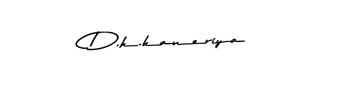 Design your own signature with our free online signature maker. With this signature software, you can create a handwritten (Asem Kandis PERSONAL USE) signature for name D.h.kaneriya. D.h.kaneriya signature style 9 images and pictures png