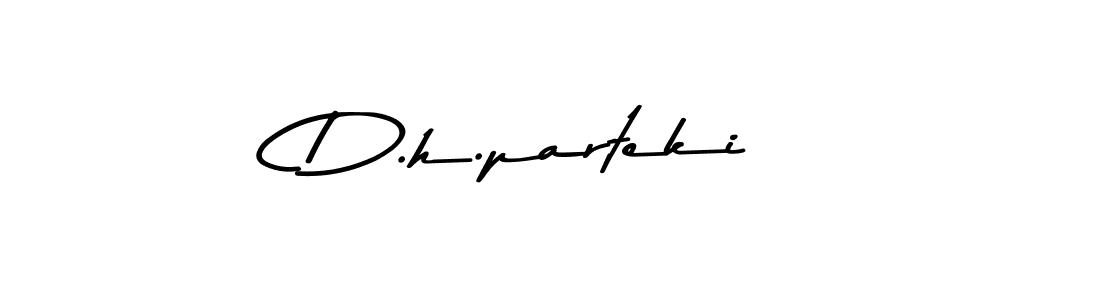 Also we have D.h.parteki name is the best signature style. Create professional handwritten signature collection using Asem Kandis PERSONAL USE autograph style. D.h.parteki signature style 9 images and pictures png