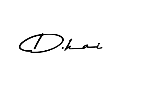 How to make D.hai name signature. Use Asem Kandis PERSONAL USE style for creating short signs online. This is the latest handwritten sign. D.hai signature style 9 images and pictures png
