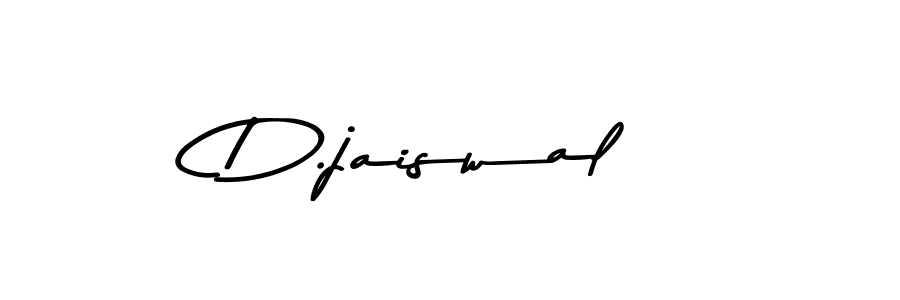 Create a beautiful signature design for name D.jaiswal. With this signature (Asem Kandis PERSONAL USE) fonts, you can make a handwritten signature for free. D.jaiswal signature style 9 images and pictures png