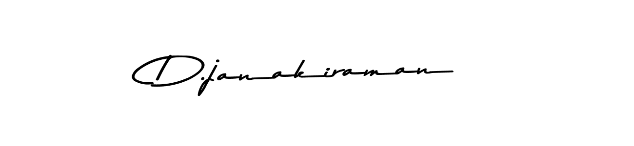 How to make D.janakiraman name signature. Use Asem Kandis PERSONAL USE style for creating short signs online. This is the latest handwritten sign. D.janakiraman signature style 9 images and pictures png