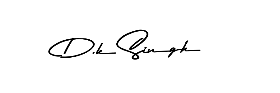 Design your own signature with our free online signature maker. With this signature software, you can create a handwritten (Asem Kandis PERSONAL USE) signature for name D.k Singh. D.k Singh signature style 9 images and pictures png