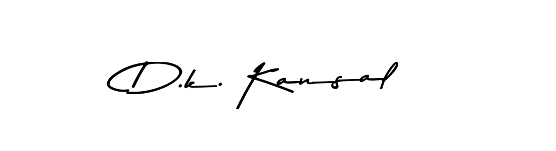 How to make D.k. Kansal signature? Asem Kandis PERSONAL USE is a professional autograph style. Create handwritten signature for D.k. Kansal name. D.k. Kansal signature style 9 images and pictures png