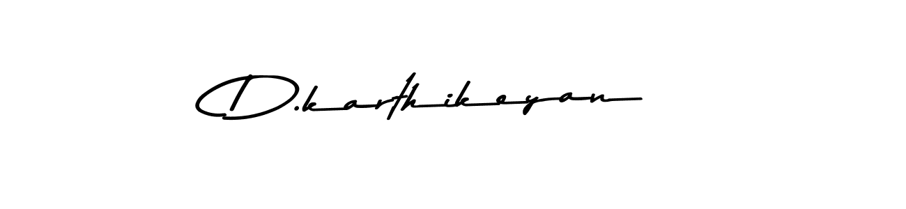 Make a beautiful signature design for name D.karthikeyan. With this signature (Asem Kandis PERSONAL USE) style, you can create a handwritten signature for free. D.karthikeyan signature style 9 images and pictures png