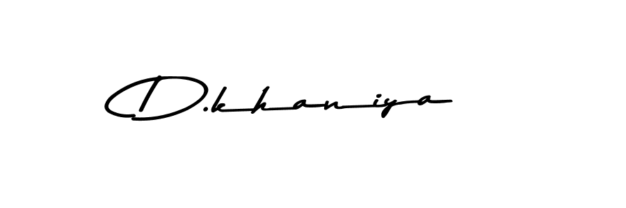 Make a beautiful signature design for name D.khaniya. With this signature (Asem Kandis PERSONAL USE) style, you can create a handwritten signature for free. D.khaniya signature style 9 images and pictures png
