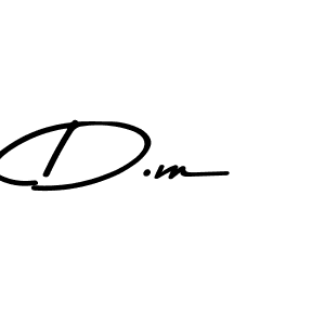 Similarly Asem Kandis PERSONAL USE is the best handwritten signature design. Signature creator online .You can use it as an online autograph creator for name D.m. D.m signature style 9 images and pictures png