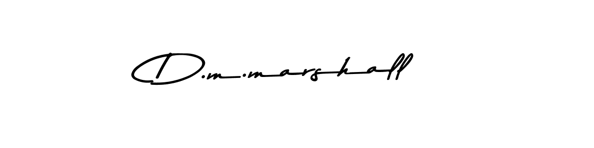 Design your own signature with our free online signature maker. With this signature software, you can create a handwritten (Asem Kandis PERSONAL USE) signature for name D.m.marshall. D.m.marshall signature style 9 images and pictures png