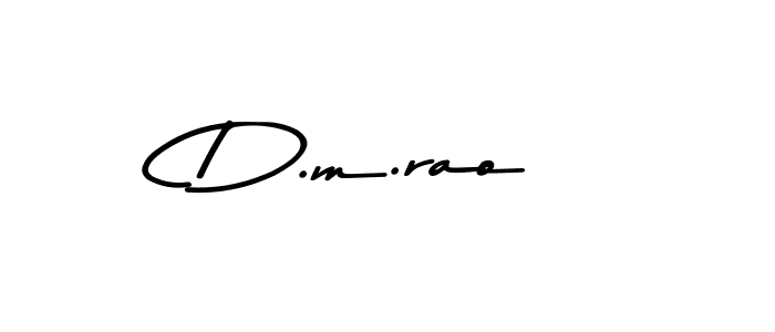 Create a beautiful signature design for name D.m.rao. With this signature (Asem Kandis PERSONAL USE) fonts, you can make a handwritten signature for free. D.m.rao signature style 9 images and pictures png