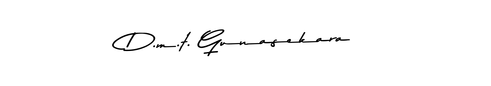 This is the best signature style for the D.m.t. Gunasekara name. Also you like these signature font (Asem Kandis PERSONAL USE). Mix name signature. D.m.t. Gunasekara signature style 9 images and pictures png