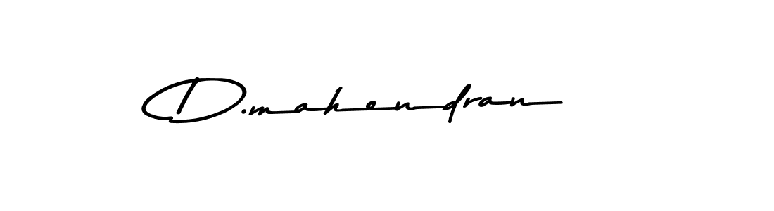 Create a beautiful signature design for name D.mahendran. With this signature (Asem Kandis PERSONAL USE) fonts, you can make a handwritten signature for free. D.mahendran signature style 9 images and pictures png