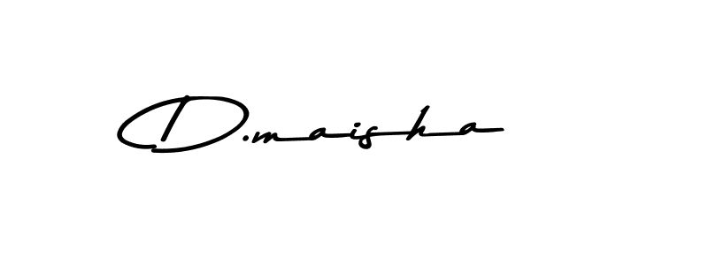 Use a signature maker to create a handwritten signature online. With this signature software, you can design (Asem Kandis PERSONAL USE) your own signature for name D.maisha. D.maisha signature style 9 images and pictures png