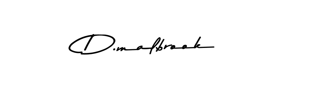 Also we have D.malbrook name is the best signature style. Create professional handwritten signature collection using Asem Kandis PERSONAL USE autograph style. D.malbrook signature style 9 images and pictures png