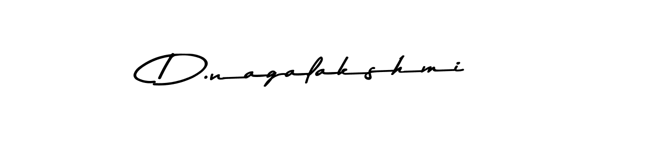 How to make D.nagalakshmi name signature. Use Asem Kandis PERSONAL USE style for creating short signs online. This is the latest handwritten sign. D.nagalakshmi signature style 9 images and pictures png