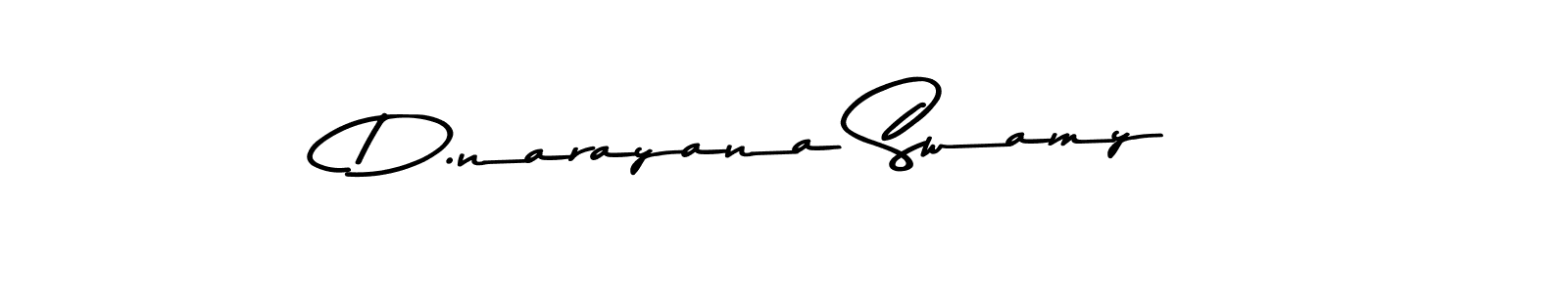 The best way (Asem Kandis PERSONAL USE) to make a short signature is to pick only two or three words in your name. The name D.narayana Swamy include a total of six letters. For converting this name. D.narayana Swamy signature style 9 images and pictures png