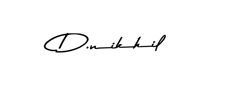 Make a beautiful signature design for name D.nikhil. Use this online signature maker to create a handwritten signature for free. D.nikhil signature style 9 images and pictures png