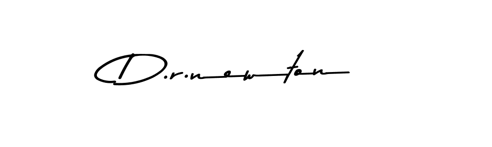 Make a beautiful signature design for name D.r.newton. With this signature (Asem Kandis PERSONAL USE) style, you can create a handwritten signature for free. D.r.newton signature style 9 images and pictures png