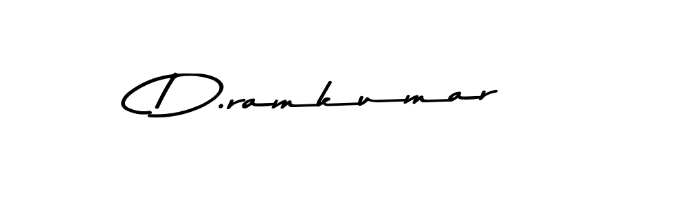 Make a beautiful signature design for name D.ramkumar. With this signature (Asem Kandis PERSONAL USE) style, you can create a handwritten signature for free. D.ramkumar signature style 9 images and pictures png