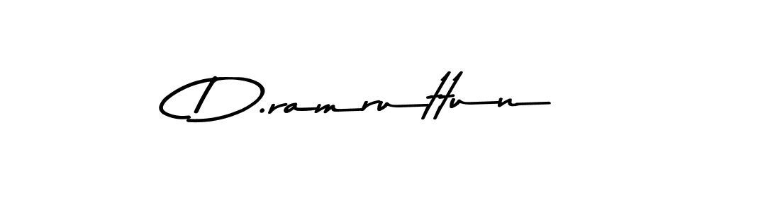 Design your own signature with our free online signature maker. With this signature software, you can create a handwritten (Asem Kandis PERSONAL USE) signature for name D.ramruttun. D.ramruttun signature style 9 images and pictures png