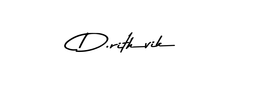 How to make D.rithvik signature? Asem Kandis PERSONAL USE is a professional autograph style. Create handwritten signature for D.rithvik name. D.rithvik signature style 9 images and pictures png