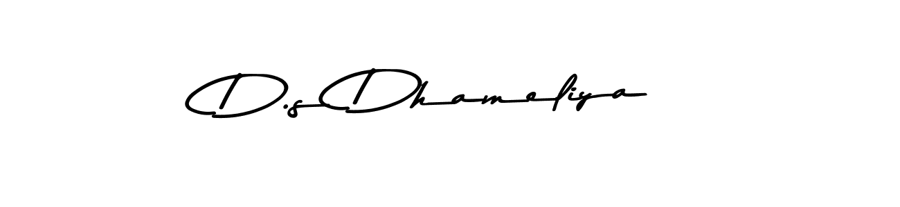 You should practise on your own different ways (Asem Kandis PERSONAL USE) to write your name (D.s Dhameliya) in signature. don't let someone else do it for you. D.s Dhameliya signature style 9 images and pictures png